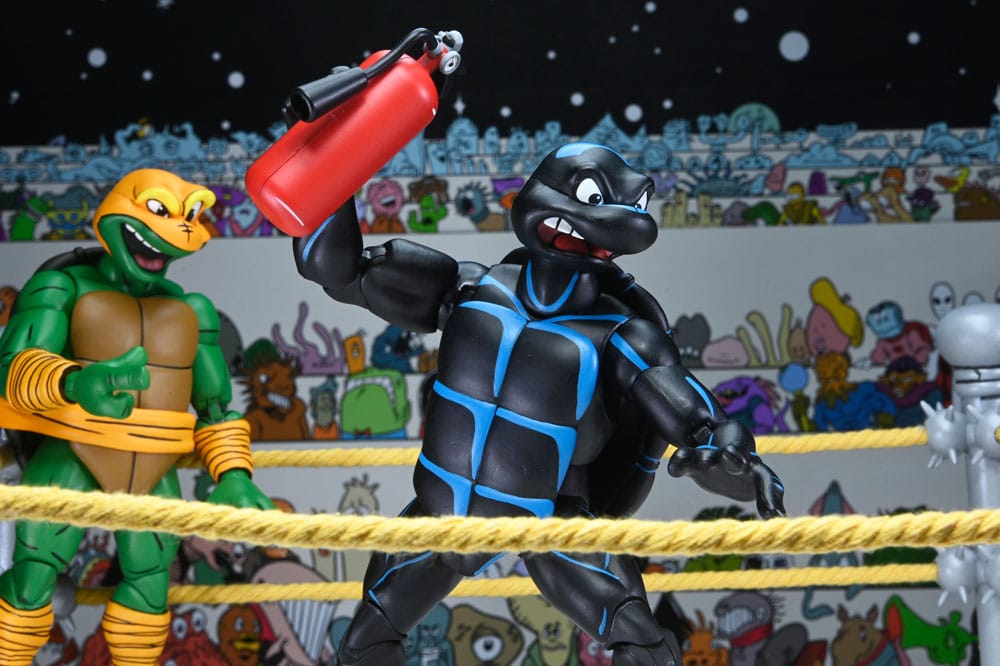 NECA Teenage Mutant Ninja Turtles (Archie Comics) Stump Wrestling Turtles 4er-Pack Actionfigur