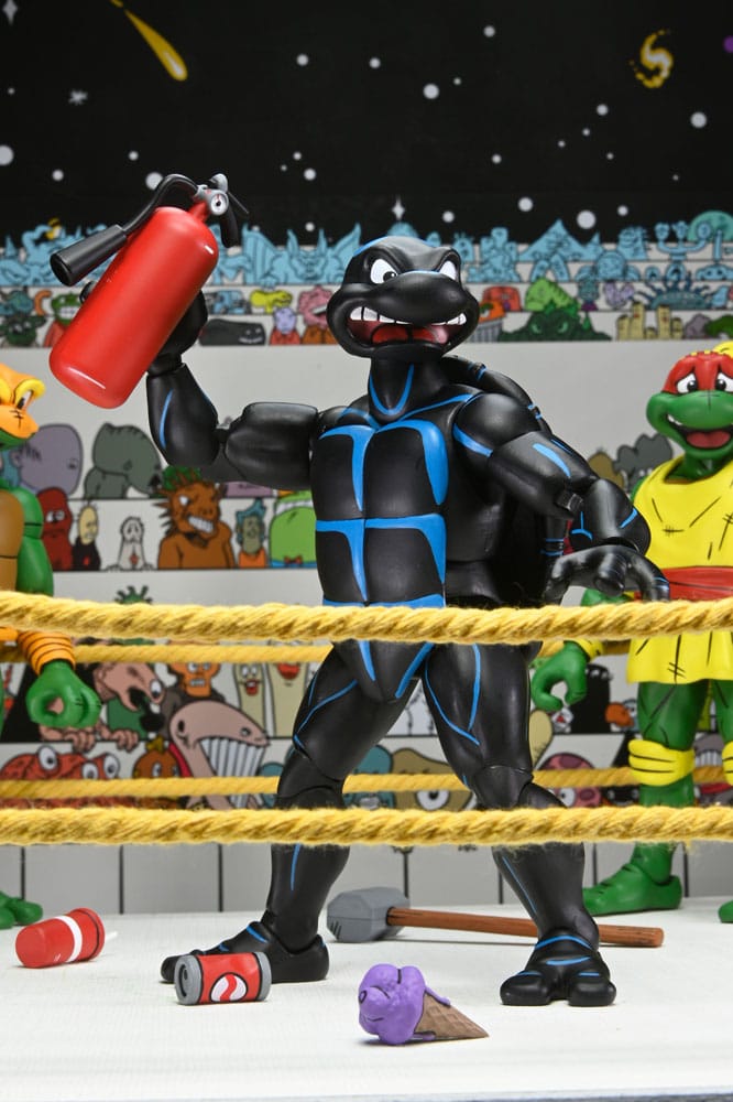 NECA Teenage Mutant Ninja Turtles (Archie Comics) Stump Wrestling Turtles 4er-Pack Actionfigur