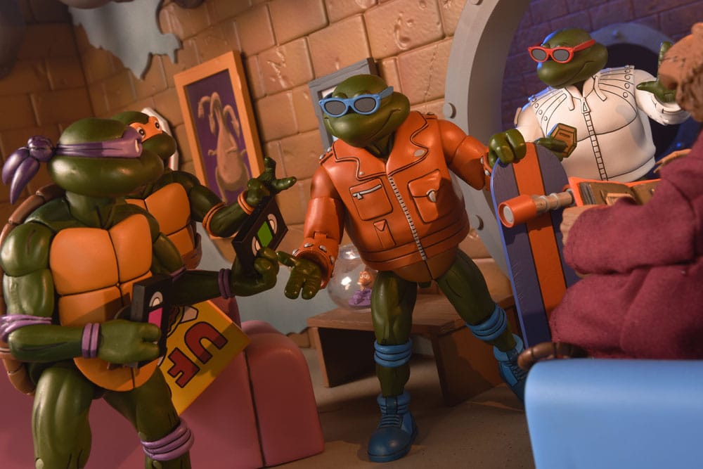 NECA Teenage Mutant Ninja Turtles (Cartoon) Actionfigur Punk Leo and Punk Raph 2 Pack 18 cm