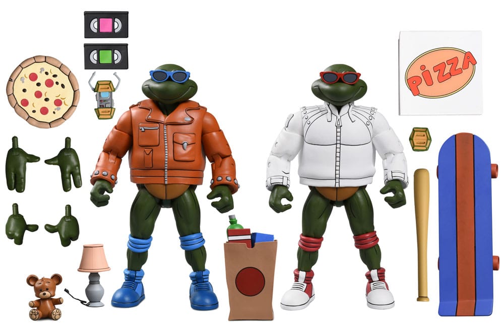 NECA Teenage Mutant Ninja Turtles (Cartoon) Actionfigur Punk Leo and Punk Raph 2 Pack 18 cm