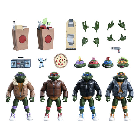 NECA Teenage Mutant Ninja Turtles (Cartoon) Punk Turtles Actionfiguren