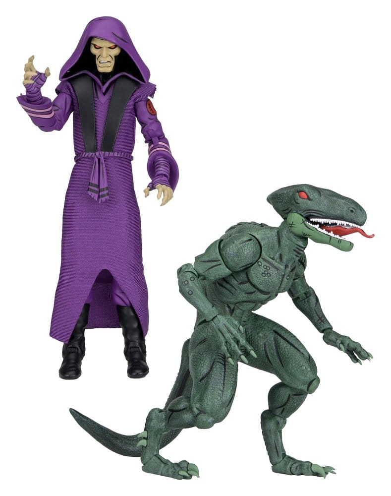 NECA Teenage Mutant Ninja Turtles Daimyo Orkai & Raptor 2er-Pack Actionfiguren