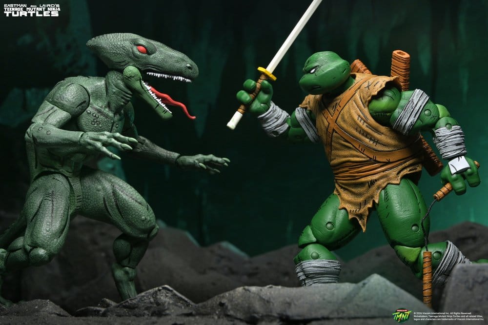 NECA Teenage Mutant Ninja Turtles Daimyo Orkai & Raptor 2er-Pack Actionfiguren