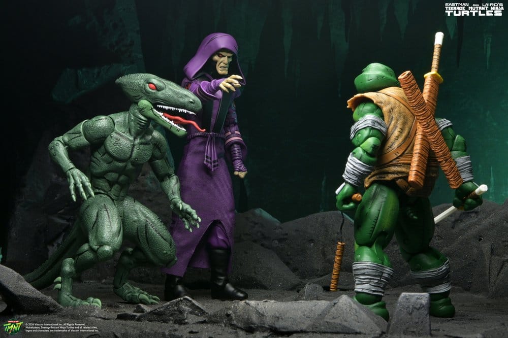 NECA Teenage Mutant Ninja Turtles Daimyo Orkai & Raptor 2er-Pack Actionfiguren