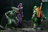 NECA Teenage Mutant Ninja Turtles Daimyo Orkai & Raptor 2er-Pack Actionfiguren
