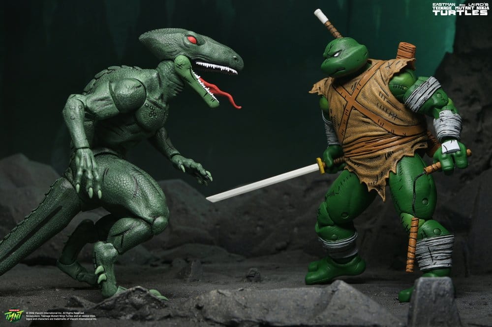 NECA Teenage Mutant Ninja Turtles Daimyo Orkai & Raptor 2er-Pack Actionfiguren