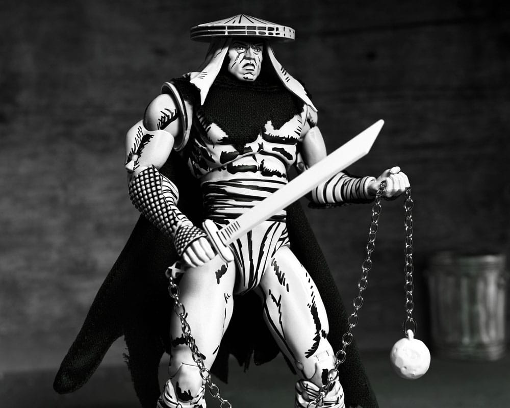 NECA Teenage Mutant Ninja Turtles Foot Assassin Black and White Actionfigur