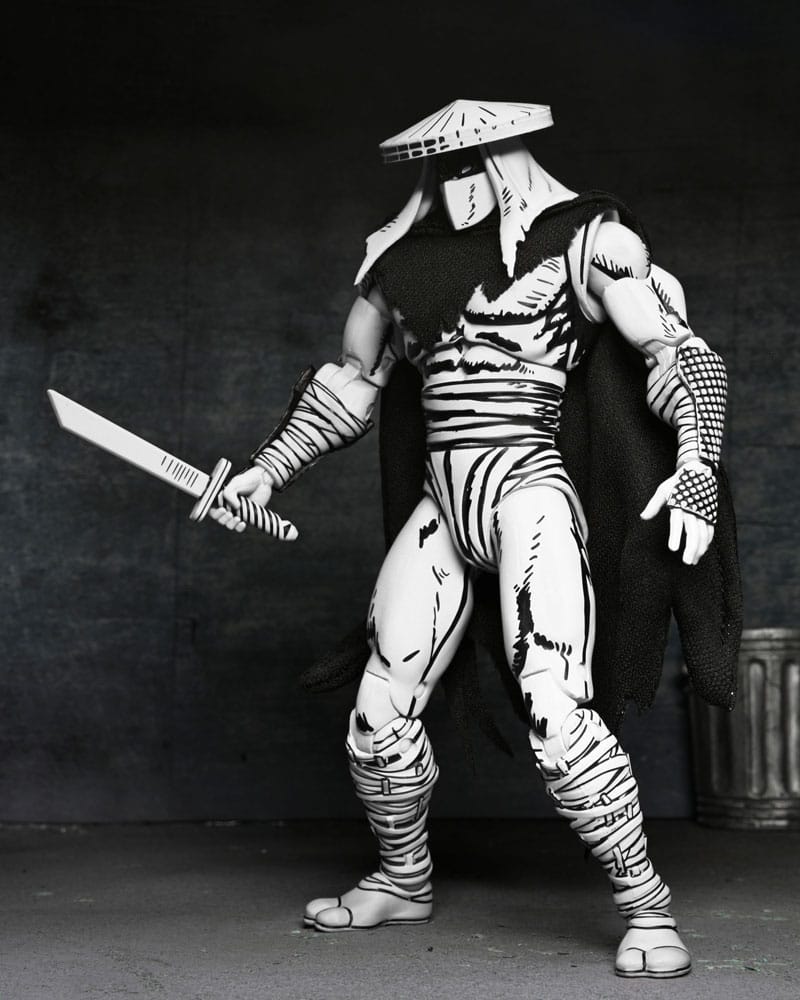NECA Teenage Mutant Ninja Turtles Foot Assassin Black and White Actionfigur