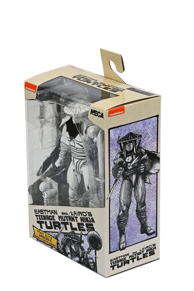 NECA Teenage Mutant Ninja Turtles Foot Assassin Black and White Actionfigur