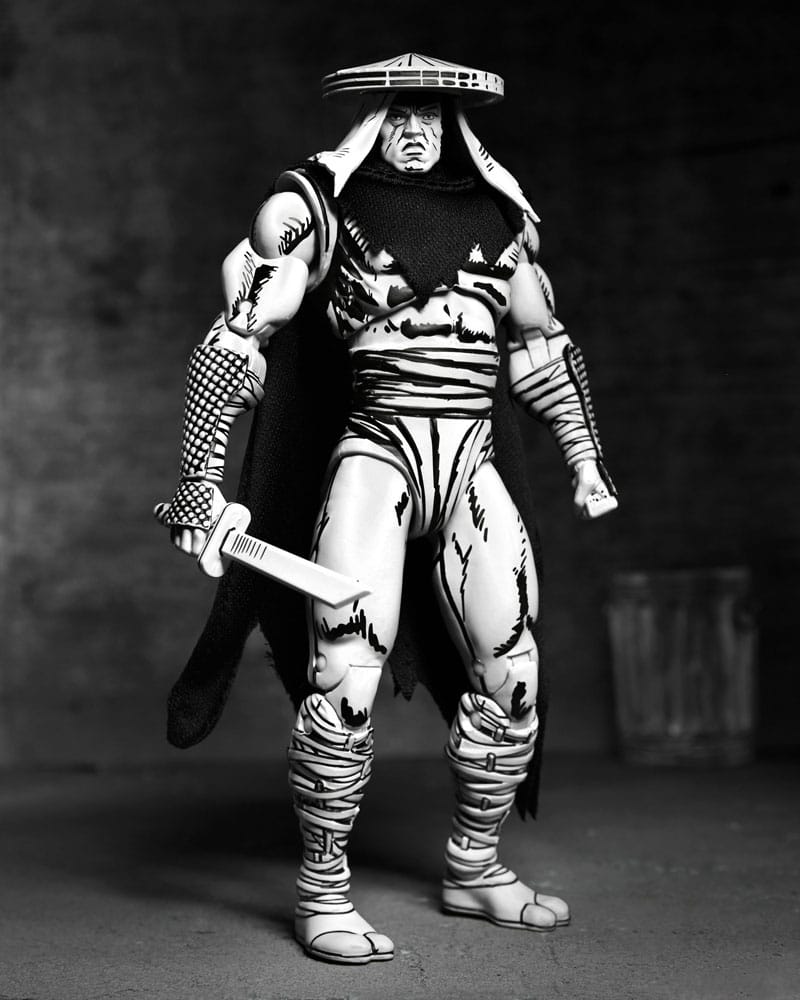 NECA Teenage Mutant Ninja Turtles Foot Assassin Black and White Actionfigur
