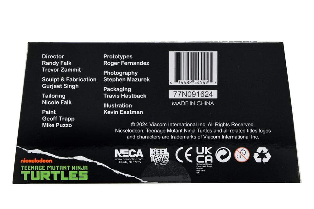 NECA Teenage Mutant Ninja Turtles Foot Assassin Black and White Actionfigur