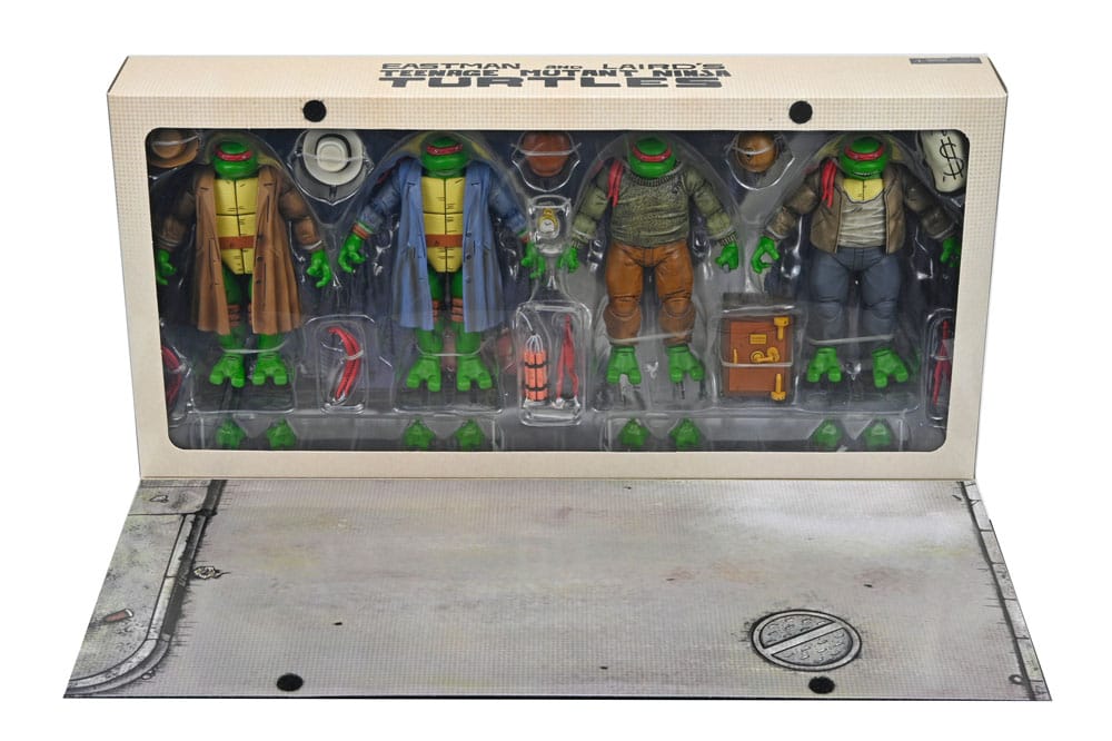 NECA Teenage Mutant Ninja Turtles Gangster Turtles 4er Pack Actionfigur