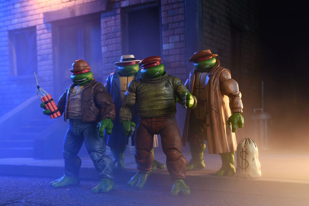 NECA Teenage Mutant Ninja Turtles Gangster Turtles 4er Pack Actionfigur