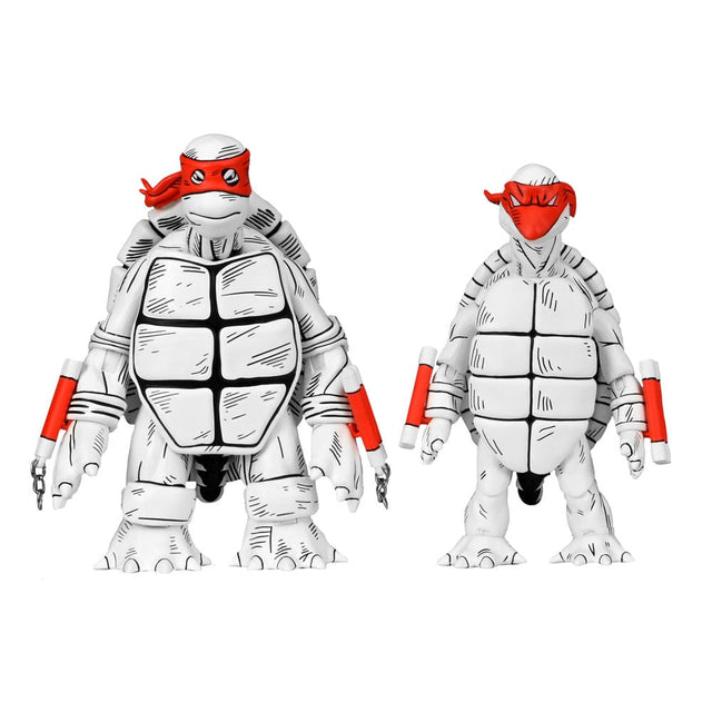 NECA Teenage Mutant Ninja Turtles (Mirage Comics) Black and White First Turtles Actionfiguren