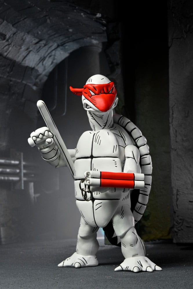 NECA Teenage Mutant Ninja Turtles (Mirage Comics) Black and White First Turtles Actionfiguren