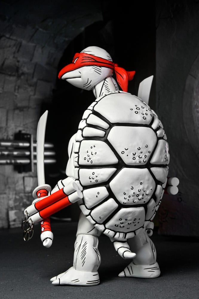 NECA Teenage Mutant Ninja Turtles (Mirage Comics) Black and White First Turtles Actionfiguren