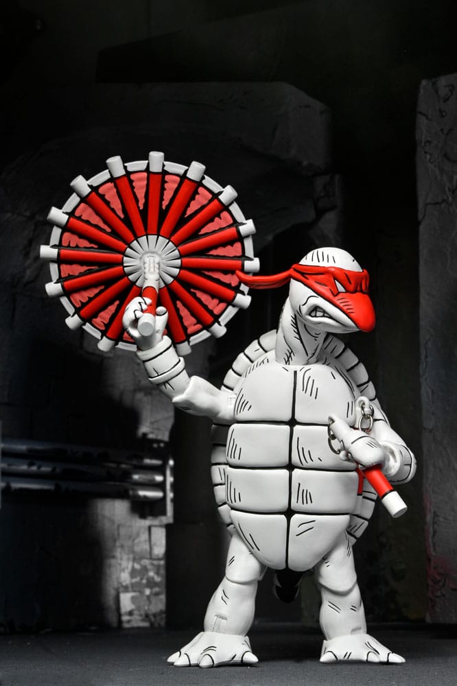 NECA Teenage Mutant Ninja Turtles (Mirage Comics) Black and White First Turtles Actionfiguren