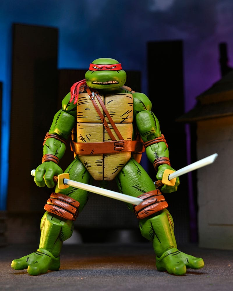 NECA Teenage Mutant Ninja Turtles (Mirage Comics) Leonardo Raphael Michelangelo Donatello 4er-Pack Actionfiguren