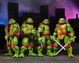 NECA Teenage Mutant Ninja Turtles (Mirage Comics) Leonardo Raphael Michelangelo Donatello 4er-Pack Actionfiguren