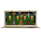 NECA Teenage Mutant Ninja Turtles (Mirage Comics) Leonardo Raphael Michelangelo Donatello 4er-Pack Actionfiguren