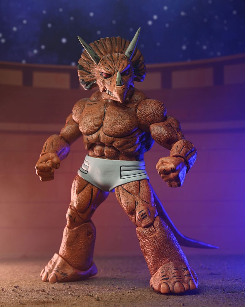 NECA Teenage Mutant Ninja Turtles (Mirage Comics) Triceraton Gladiator Actionfigur