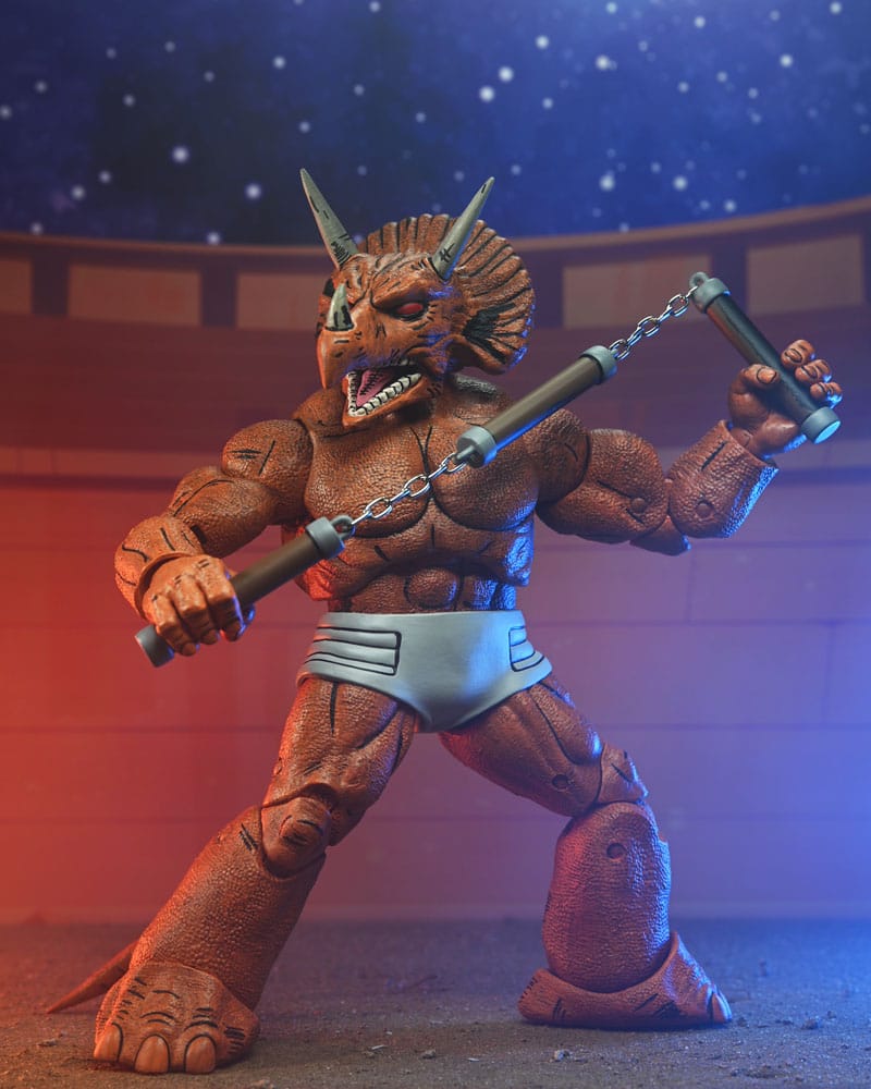 NECA Teenage Mutant Ninja Turtles (Mirage Comics) Triceraton Gladiator Actionfigur