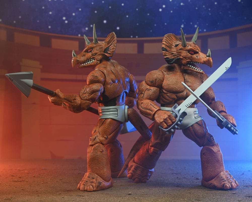 NECA Teenage Mutant Ninja Turtles (Mirage Comics) Triceraton Gladiator Actionfigur