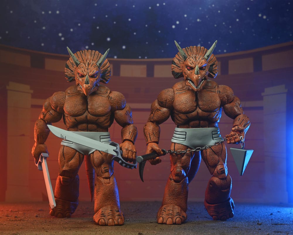 NECA Teenage Mutant Ninja Turtles (Mirage Comics) Triceraton Gladiator Actionfigur