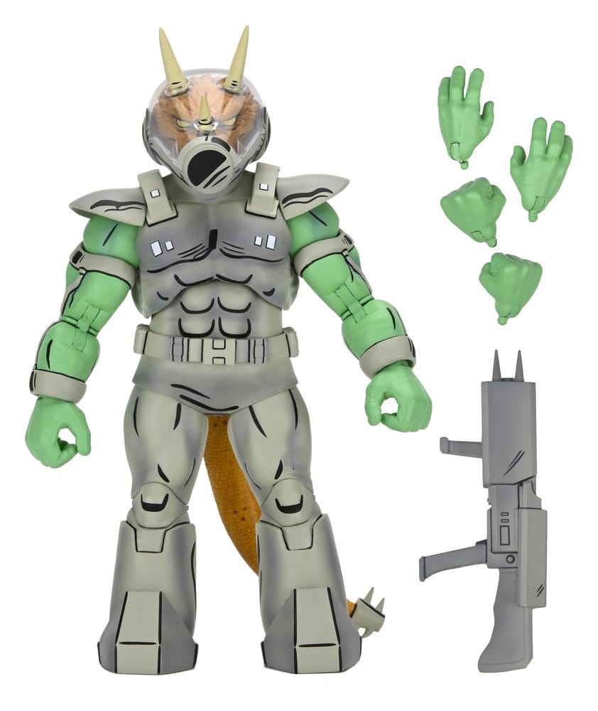 NECA Teenage Mutant Ninja Turtles Shock Commando Triceraton Mirage Comics Actionfigur