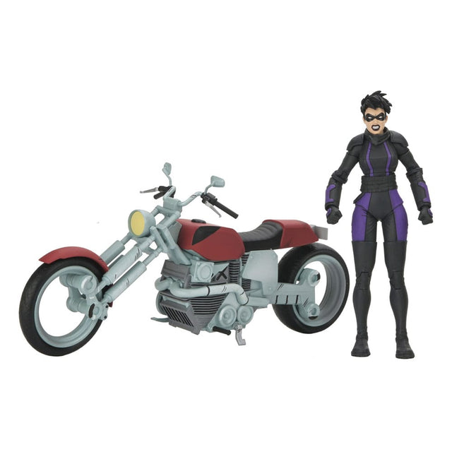 NECA Teenage Mutant Ninja Turtles (The Last Ronin The Lost Years) Actionfigur Casey Marie with Last Ronin Motorcycle 18