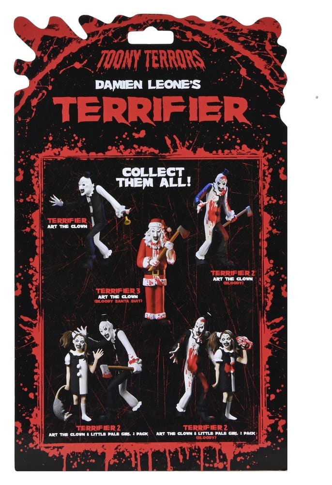 NECA Terrifier 3 Toony Terrors Art the Clown Santa Suit Bloody Version Actionfigur