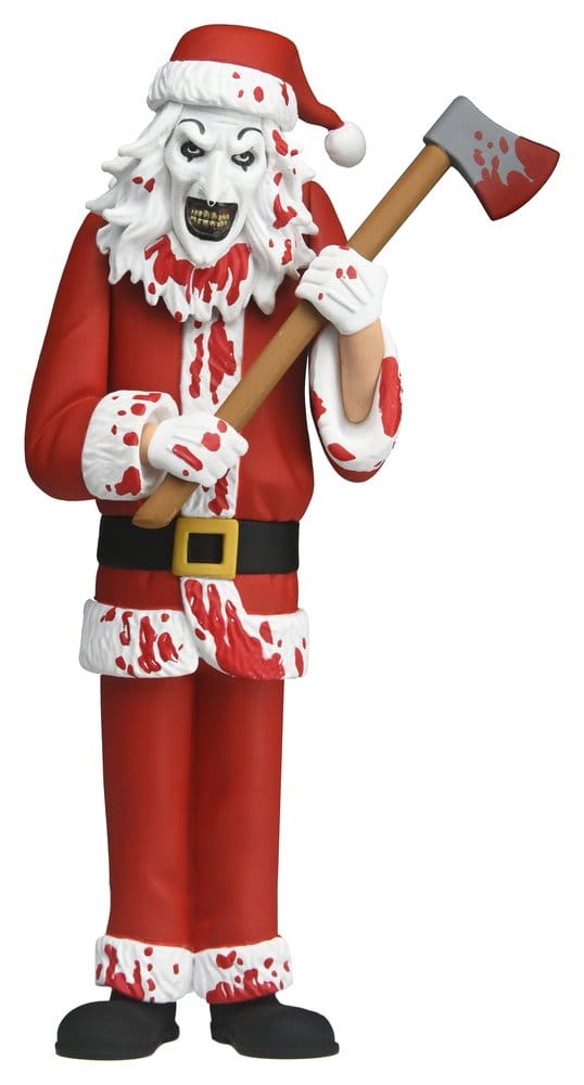 NECA Terrifier 3 Toony Terrors Art the Clown Santa Suit Bloody Version Actionfigur