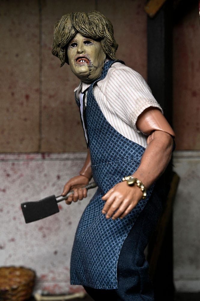 NECA Texas Chainsaw Massacre Leatherface with Old Lady Mask Clothed Actionfigur