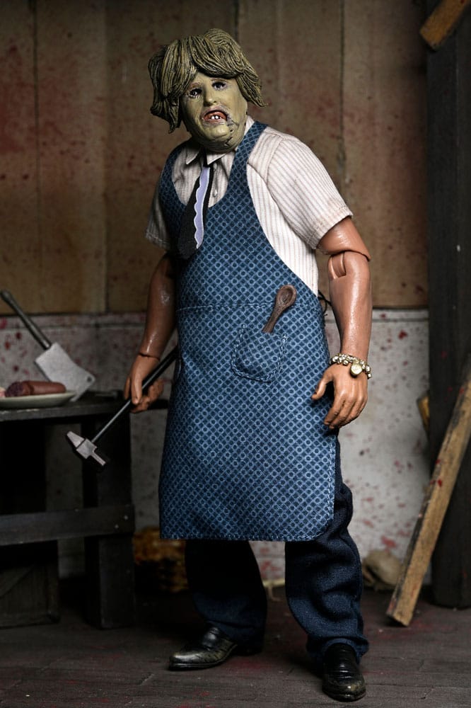 NECA Texas Chainsaw Massacre Leatherface with Old Lady Mask Clothed Actionfigur