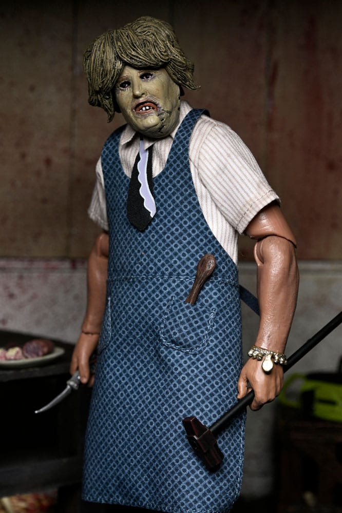 NECA Texas Chainsaw Massacre Leatherface With Old Lady Mask Clothed Actionfigur