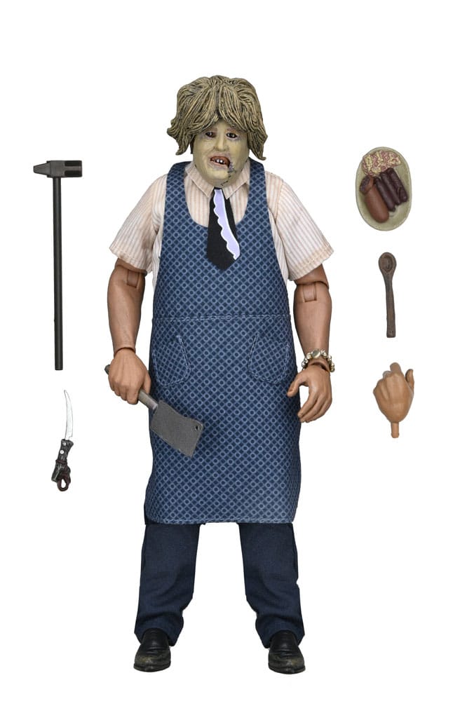 NECA Texas Chainsaw Massacre Leatherface With Old Lady Mask Clothed Actionfigur