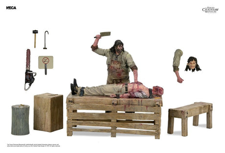NECA Texas Chainsaw Massacre The Beginning Leatherface Slaughterhouse Boxed Set Diorama Actionfigur