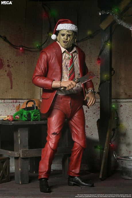NECA Texas Chainsaw Massacre Ultimate Leatherface Santa Actionfigur