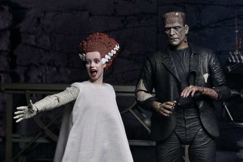 NECA Universal Monsters Bride of Frankenstein The Monster & His Mate 90th Anniversary Actionfiguren