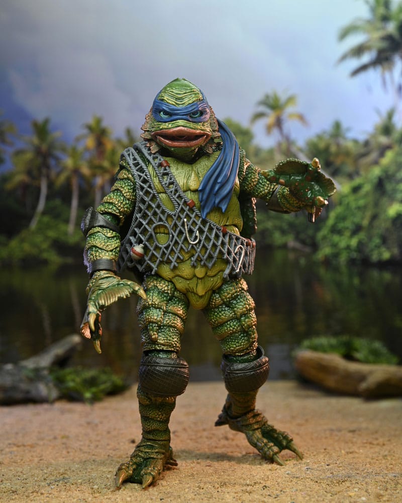 NECA Universal Monsters/Teenage Mutant Ninja Turtles Leonardo as the Creature Actionfigur