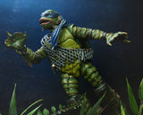NECA Universal Monsters/Teenage Mutant Ninja Turtles Leonardo as the Creature Actionfigur