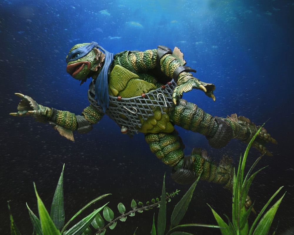 NECA Universal Monsters/Teenage Mutant Ninja Turtles Leonardo as the Creature Actionfigur