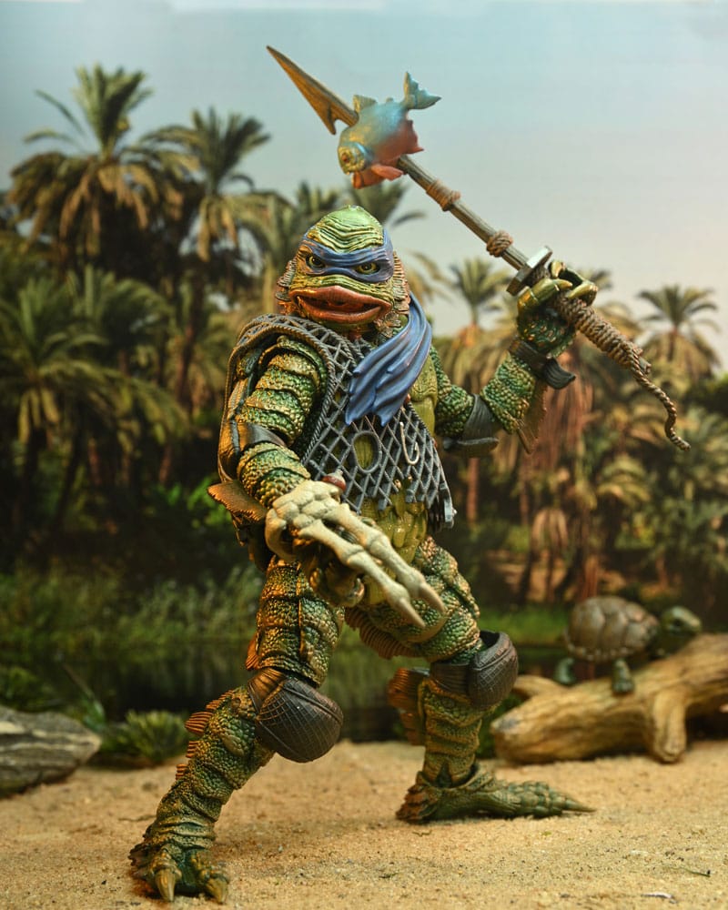 NECA Universal Monsters/Teenage Mutant Ninja Turtles Leonardo as the Creature Actionfigur