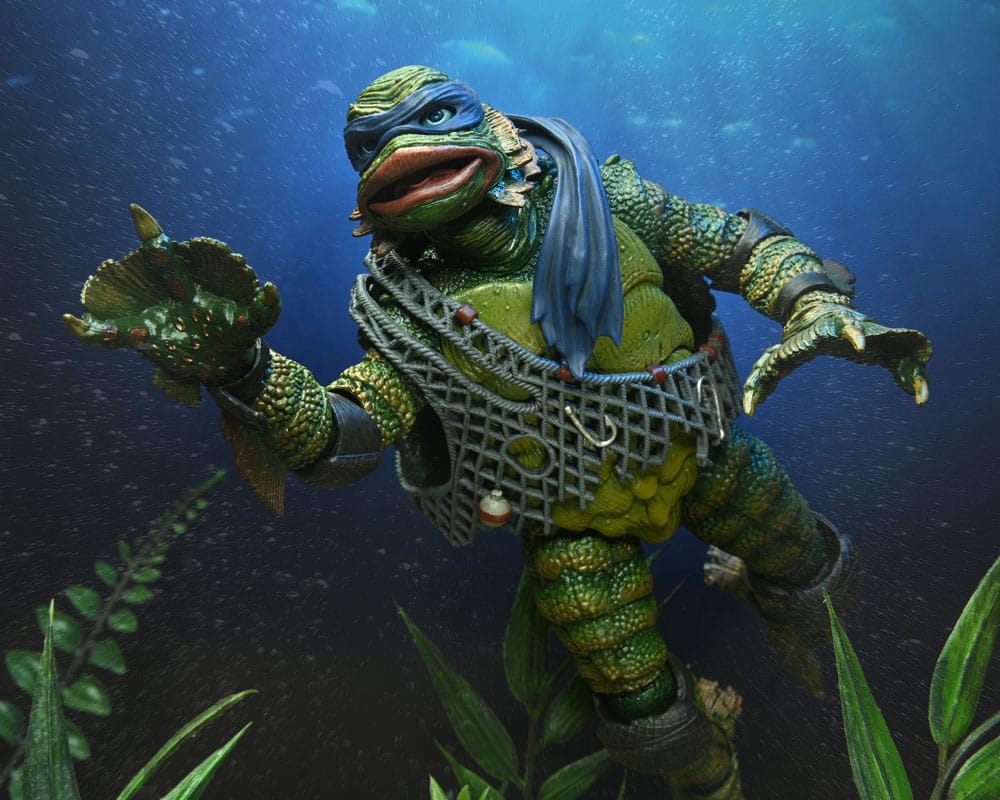NECA Universal Monsters/Teenage Mutant Ninja Turtles Leonardo as the Creature Actionfigur