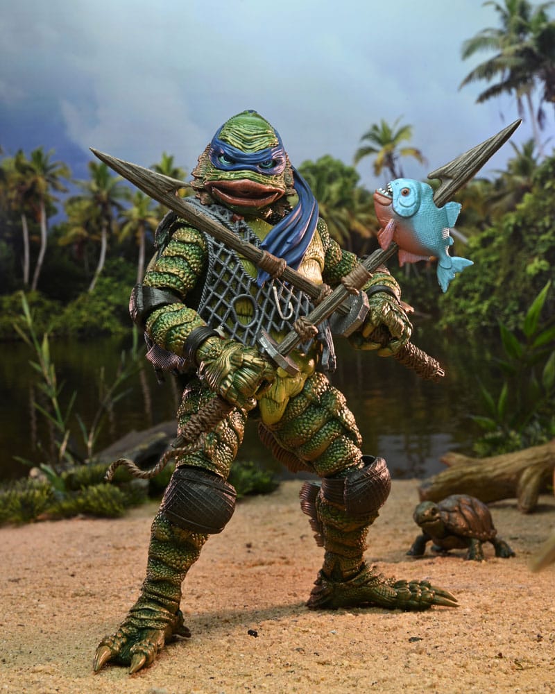 NECA Universal Monsters/Teenage Mutant Ninja Turtles Leonardo as the Creature Actionfigur