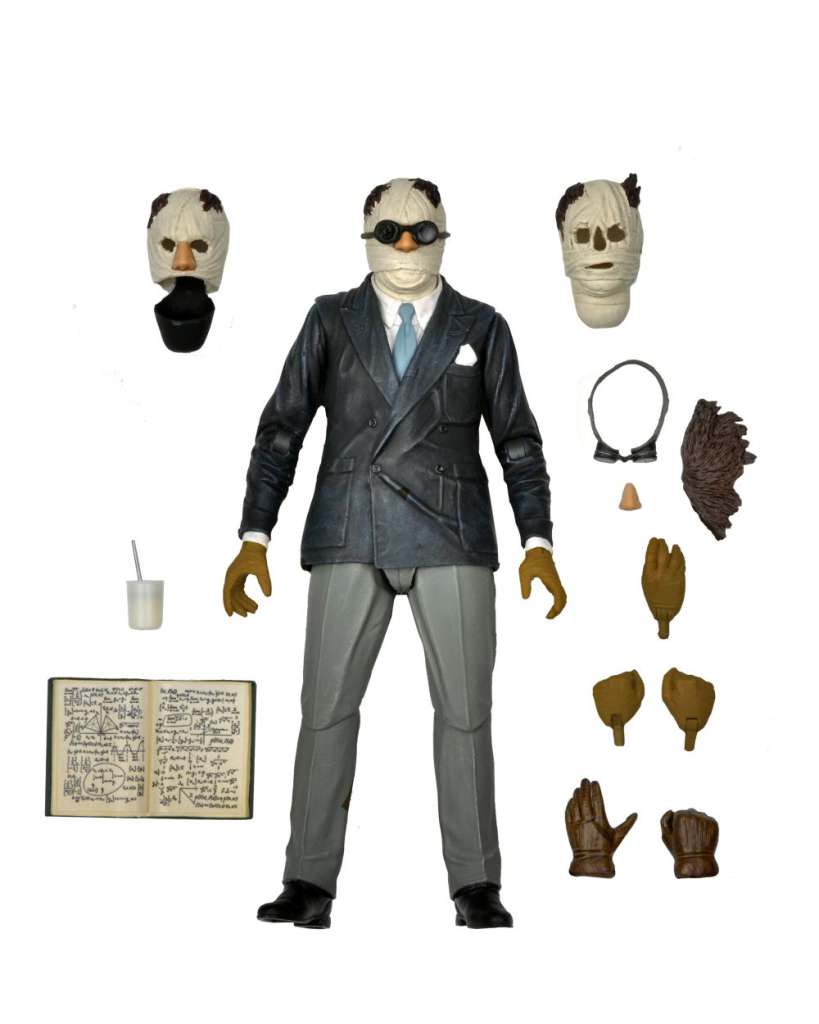 NECA Universal Monsters - Ultimate Invisible Man 18 cm Actionfigur