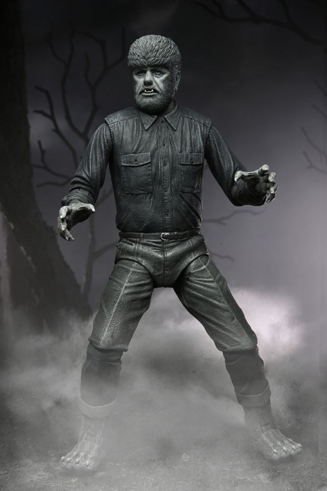 NECA Universal Monsters Ultimate The Wolf Man (Black & White) Actionfigur