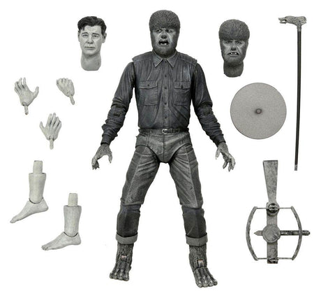 NECA Universal Monsters Ultimate The Wolf Man (Black & White) Actionfigur