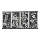 NECA Universal Monsters x Teenage Mutant Ninja Turtles Black & White Actionfiguren