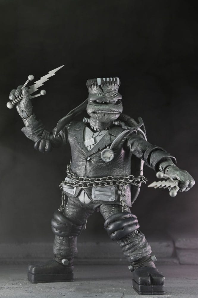 NECA Universal Monsters x Teenage Mutant Ninja Turtles Black & White Actionfiguren